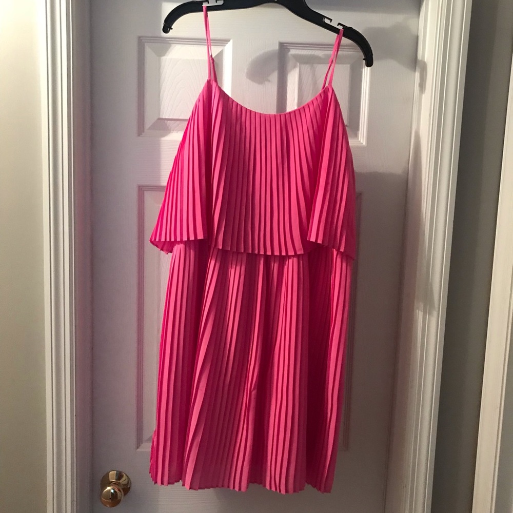 Pink Target Accordion Dress in Women